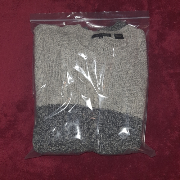 Jeanne Pierre Womens Knit Cotton Sweater Dress Medium Med Gray - Picture 9 of 9